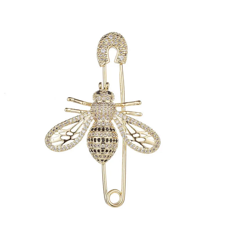 Broches de luxe en forme d'abeille