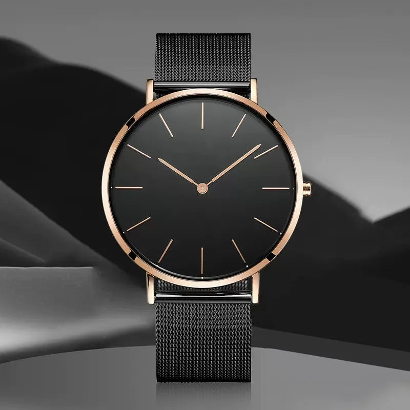 Montre Femme Luxe Or Rose avec Bracelet – Quartz Élégante