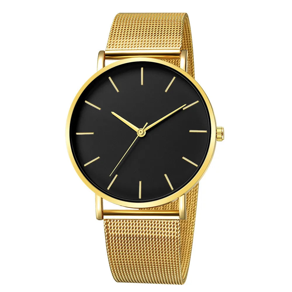 Montre Femme Luxe Or Rose avec Bracelet – Quartz Élégante