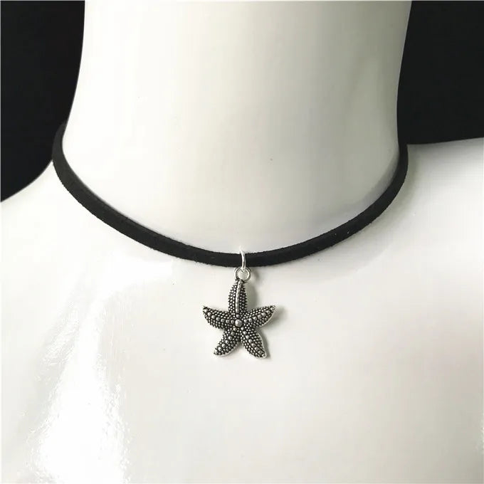 Collier Ras-du-Cou Gothic Punk en Velours Noir – Style Steampunk