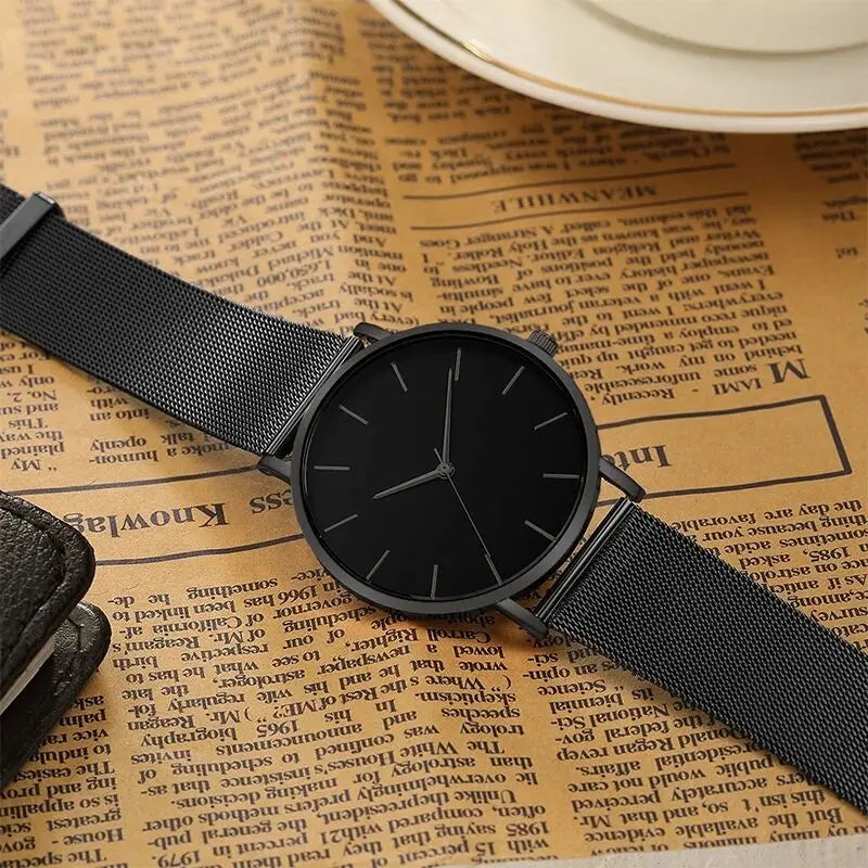 Montre Femme Luxe Or Rose avec Bracelet – Quartz Élégante