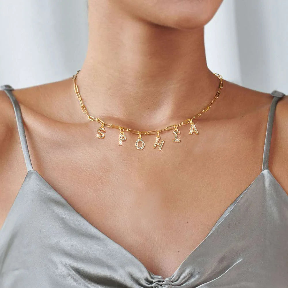 Collier Initiale Personnalisé