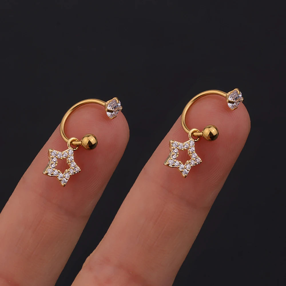 Boucles d'Oreilles Etoile