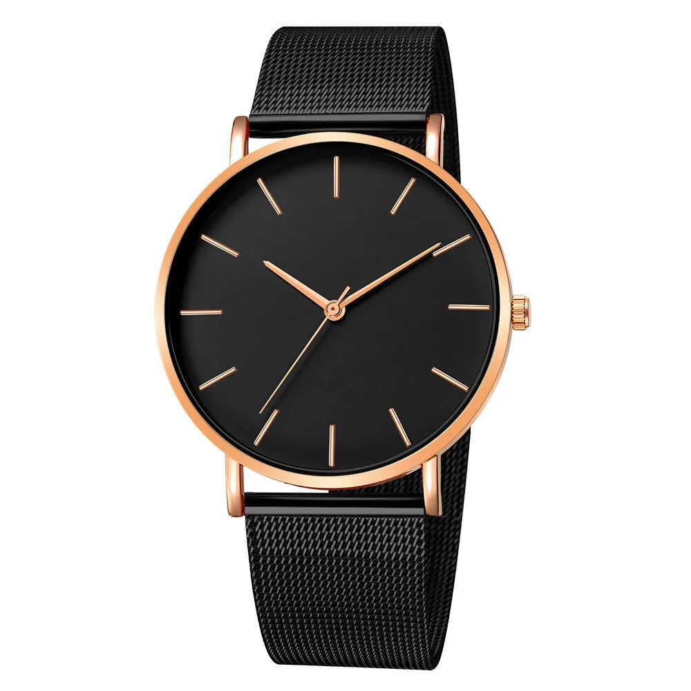 Montre Femme Luxe Or Rose avec Bracelet – Quartz Élégante