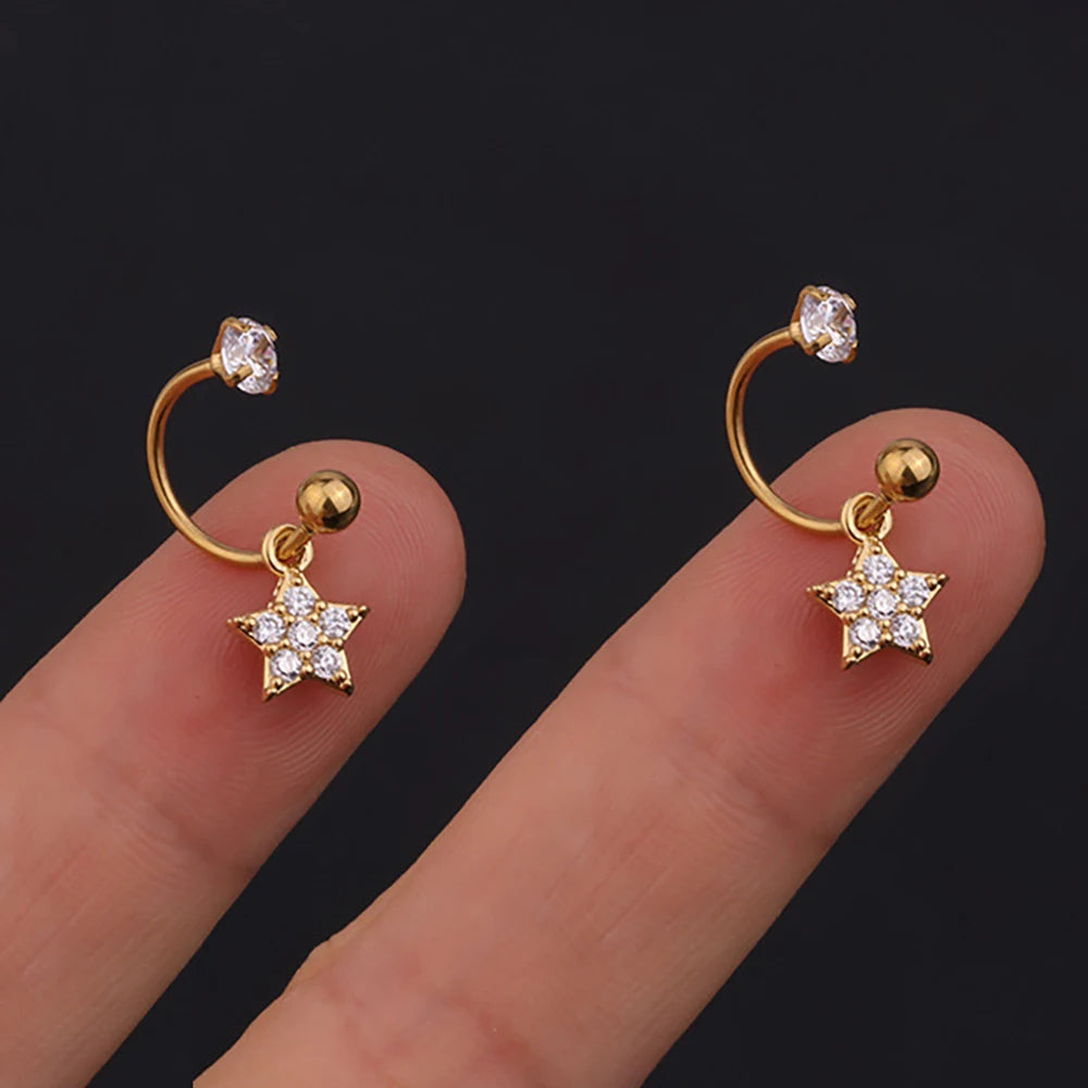 Boucles d'Oreilles Etoile