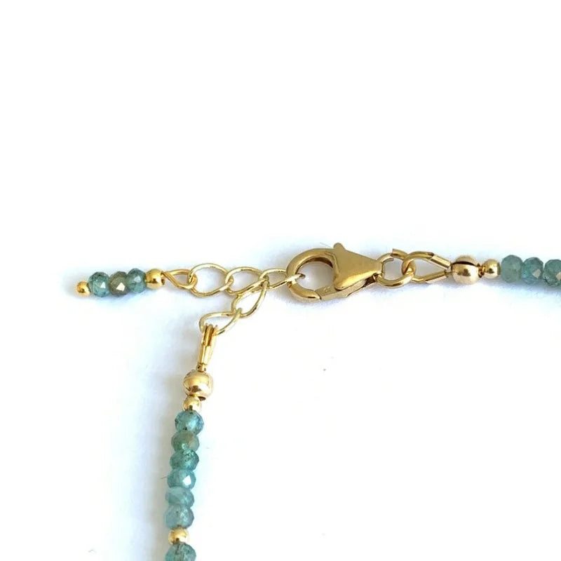 Bracelet exquis en pierre bleue,