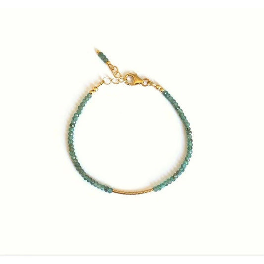 Bracelet exquis en pierre bleue,