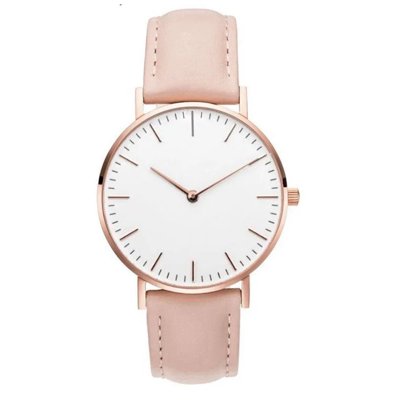Montre Femme Luxe Or Rose avec Bracelet – Quartz Élégante